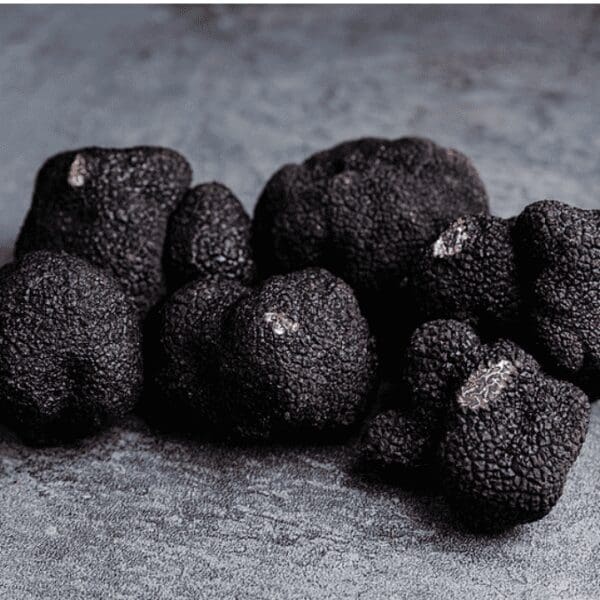 black winter truffles