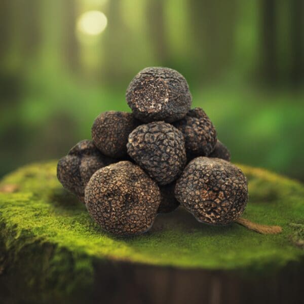 fresh black winter truffles