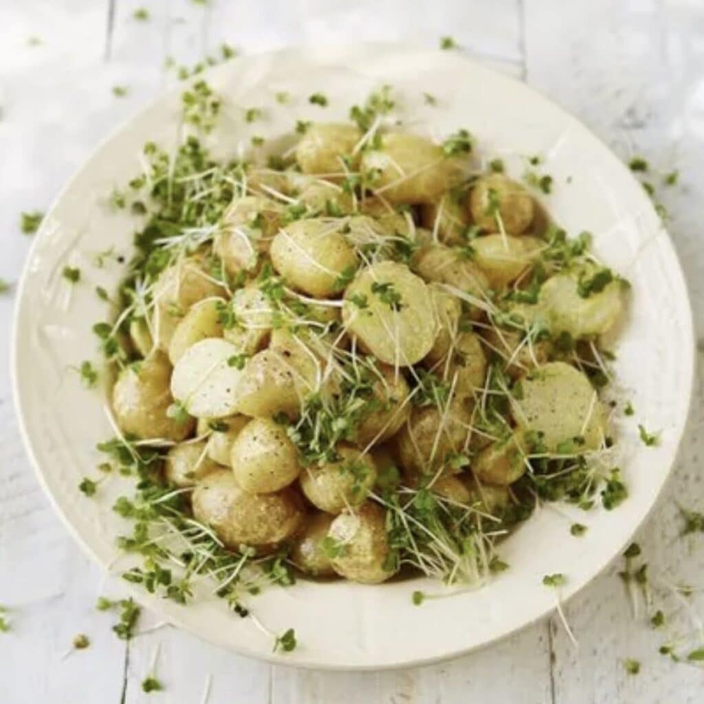 white truffle oil potatoes