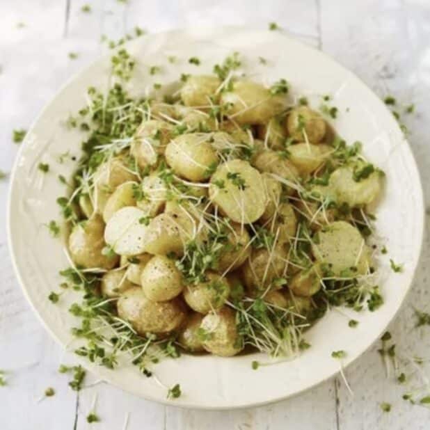 white truffle oil potatoes