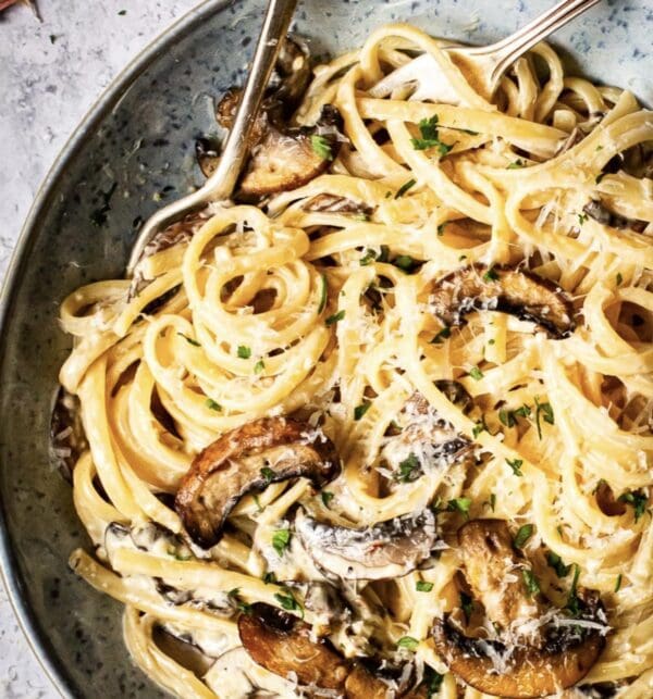 porcini and truffle spaghetti