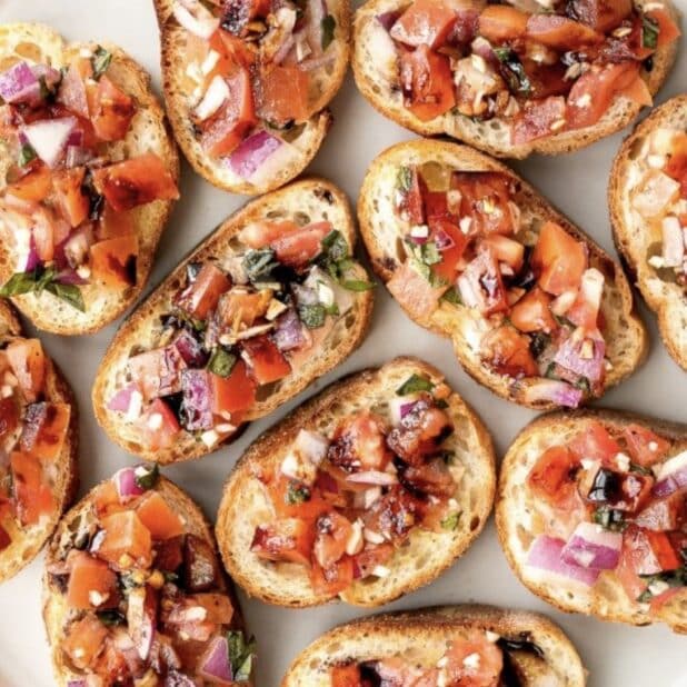 Truffle Oil bruschetta
