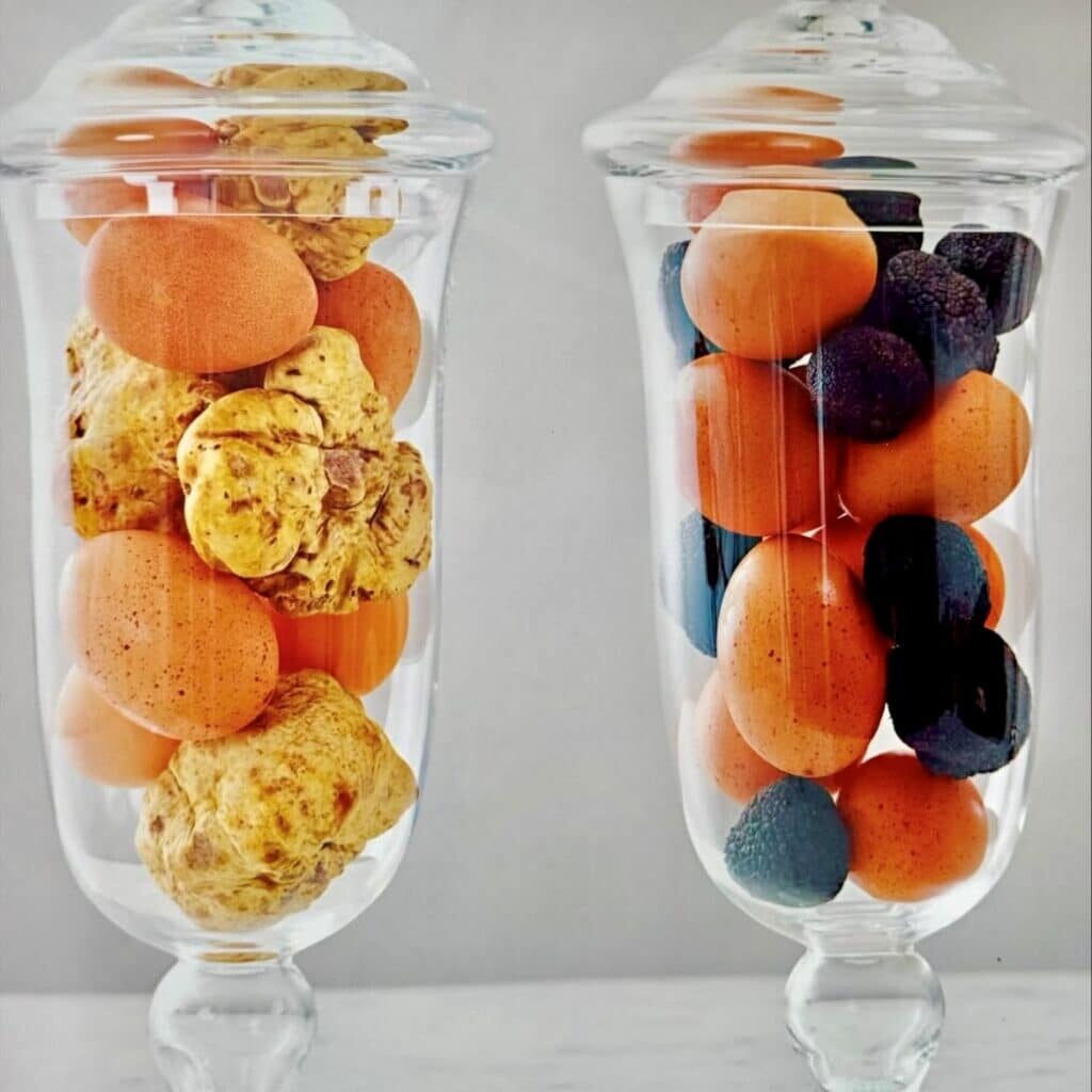 Storing Fresh Truffles with Eggs
